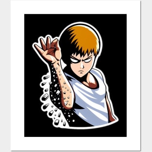 Reigen using his iconic "salt splash" Posters and Art